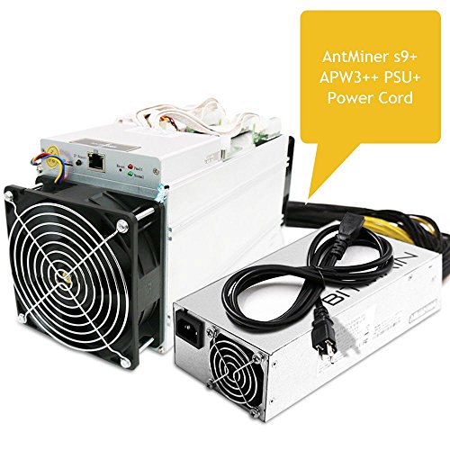 AntMiner S9 ~13 5TH s @ 0 098W GH 16nm ASIC Bitcoin Miner with Power Supply and Cord