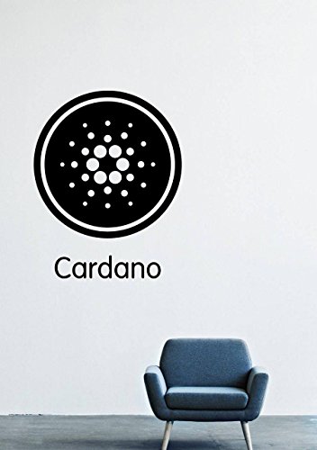 Cardano Coin Cryptocurrency Wall Decals – Logo Vinyl Stickers For Men Women Kids – Stickers For Car Windshield Door Window – Removable Kitchen Living Room Home Decor Wall Decals GMO9723