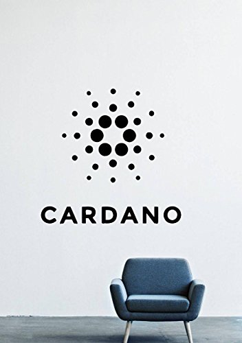 Cardano Cryptocurrency Wall Decals – Logo Vinyl Stickers for Men Women Kids – Stickers for Car Windshield Door Window – Removable Kitchen Living Room Home Decor Wall Decals GMO9724