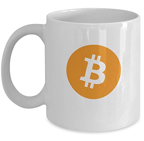 Cryptocurrency Coffee Mug - Bitcoin symbol - Satoshi Nakamoto BTC HODL - unique Blockchain gift 11oz ceramic tea cup present