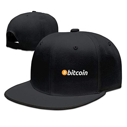 Funny Cap Bitcoin Official Unisex Flat Baseball Caps Adjustable Trucker Hat Black
