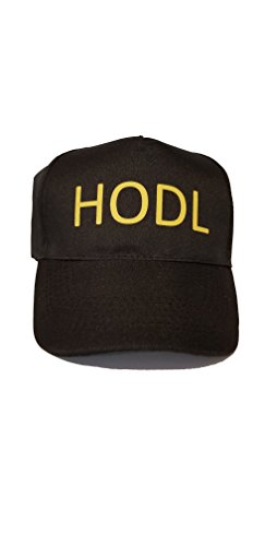 HODL DAD Hat- Lifestyle Brand for Cryptocurrency Bitcoin Ether Stellar (Black)