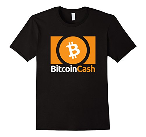 Mens Bitcoin Cash Logo Shirt Large Black