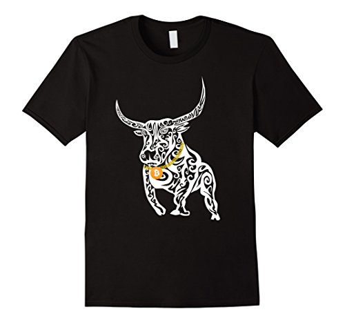 Mens Bitcoin Shirt Cryptocurrency Bull Market Trading T-Shirt Large Black