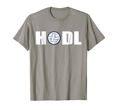 Mens HODL Litecoin LTC T-Shirt - Crypto Currency Hold Memes Tee 2XL Slate