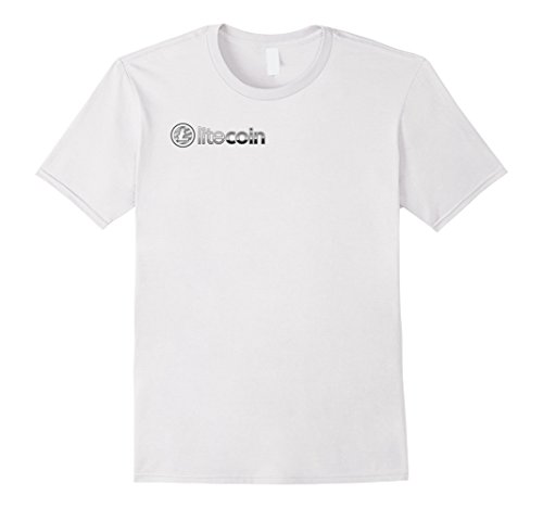 Mens Litecoin Logo Cryptocurrency T-Shirt XL White