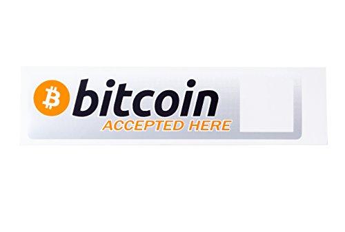 My Bitcoin Sticker - With New QR Code Window Feature for you to Personalize it - Be Able to Receive Cryptocurrency Payments - Secure them at the Same Time -Let the World Know you Accept Digital Money