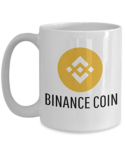 Official Binance Coin Just Hodl It Cryptocurrency Big Mug Acrylic Coffee Holder White 15oz Crypto Miner Blockchain Invest Trade Buy Sell Hold BNB