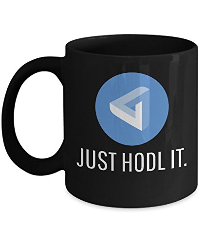 Official MaidSafeCoin Just Hodl It Crypto Currency Mug Acrylic Coffee Holder Black 11oz Cryptocurrency Miner MAIDchain Invest Trade Buy Sell Hold MAID