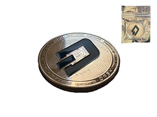 Sale  Dash Coin   Commemorative Silver Plated Dash Coin with Plastic Round Display Case in Zipped Bag for Crypto Enthusiast   Bitcoin Ethereum Miner   HODL Tokens by Maxon …