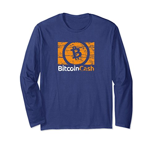 Unisex Bitcoin Cash Shirt CryptoCurrency Trader Mining HODL T-shirt XL  Navy