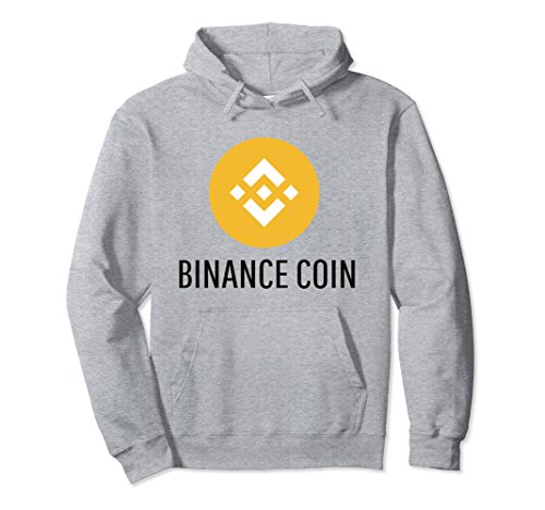 Unisex Official Binance Coin Crypto Hoodie 2XL Heather Grey