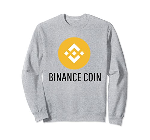 Unisex Official Binance Coin Crypto Sweat Shirt Small Heather Grey