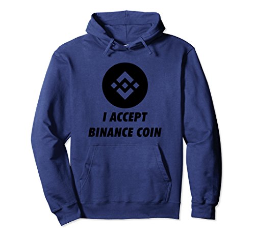 Unisex Official Binance Coin Cryptocurrency Hoodie BNB Small Navy
