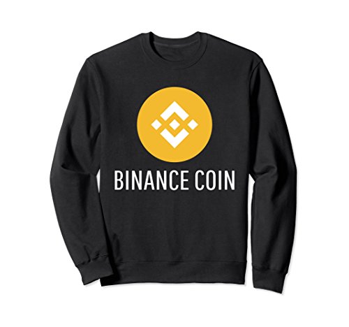 Unisex Official Binance Coin Cryptocurrency Sweatshirt Small Black