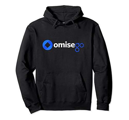 Unisex OmiseGO Logo Hoodie   Cryptocurrency Blockchain Apparel Small Black
