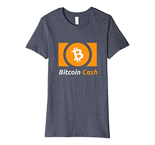 Womens Bitcoin Cash T-Shirt Medium Heather Blue