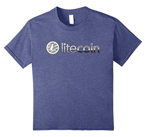 unisex-child Litecoin LTC T-Shirt   Blockchain Cryptocurrency Tee Shirt 10 Heather Blue